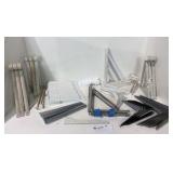 lot of metal shelf brackets – various sizes