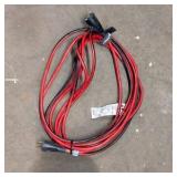 Lot of (3) extension cords and fused three-way splitters