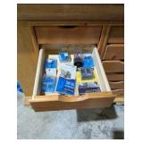 Rolling work table with built-in shelving