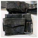 Lot of (2) Carpenter Aprons With Additional (2) Bucket Boss Snap Ons