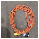 Lot of (3) extension cords and fused three-way splitters
