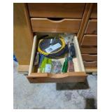 Rolling work table with built-in shelving