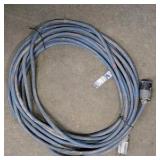 Lot of (4) extension cords and (3) two-way splitters