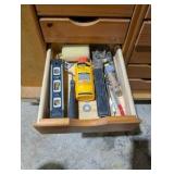 Rolling work table with built-in shelving