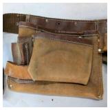 Lot of (2) Carpenter Aprons With Additional (2) Bucket Boss Snap Ons