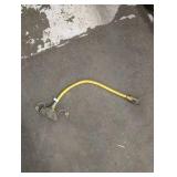 Lot of (4) extension cords and (3) two-way splitters