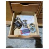 Rolling work table with built-in shelving