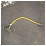 Lot of (4) extension cords and (3) two-way splitters