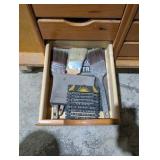 Rolling work table with built-in shelving