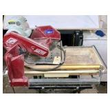 MK Pro Series MK-101 Wet Tile Saw w/ Stand – Diamond Tile & Masonry Saw – Rip Guide, Miter Guide, Manual – Works Great