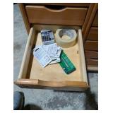 Rolling work table with built-in shelving