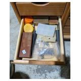 Rolling work table with built-in shelving