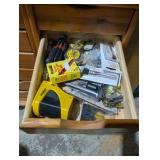 Rolling work table with built-in shelving