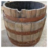 Pair of Genuine Oak Barrel Planters