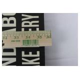 Inspirational Quote Wall Art Sign - Black Panel with White Typography 35.5" Tall