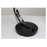 Heath & Hand with Magnolia Table Lamp - Black Finish - Glass Shade - 22in Tall