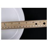 White Ceramic Bakeware Set - 2 Lidded Canisters, 2 Ramekins & 1 Casserole