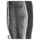 Coach Black Patent Leather Handbag - Silver Hardware & Chain-Accent Handles