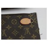 Louis Vuitton Damier Ebene Crossbody Bag with Strap & Monogram Pouch