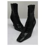 Guess Black Leather Knee-High Boots & Maurices Brown Suede Buckle Boots (6 pairs in total, all size 7)