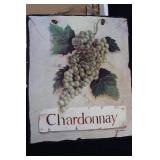 Decorative Wine Label Plaques Set of 3 - Chardonnay, Zinfandel & Cabernet Sauvignon