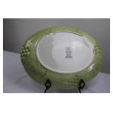 Clay Art Wine Garden StoneLite Hand Painted Stoneware Plate 17.5"
