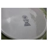 Clay Art Wine Garden StoneLite Hand Painted Stoneware Plate 17.5"