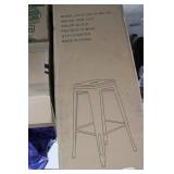Bar Stools - Black Metal - Set of 4 - Brand New in Box (Lot of 4)