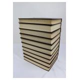 World Book Encyclopedia Set - Burgundy Leatherette & Red/Blue Bindings