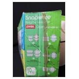 Snapware Glass Food Keeper Set 17-Pc (Missing one set of bowl and lid)