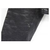 bebe Leather Jacket (M) & Kardashians by bebe Leather Shorts (Size 4) - Black