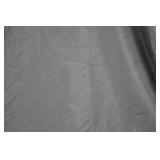 Windbreaker Jacket Black with White Piping - Full Zip Front, Front Pockets, Back Patch