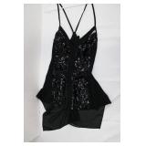 BeBe Striped Pants - Black & White Vertical Stripes, Size M