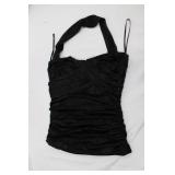 BeBe Striped Pants - Black & White Vertical Stripes, Size M