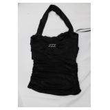 BeBe Striped Pants - Black & White Vertical Stripes, Size M