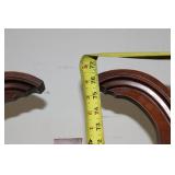 Vintage Mahogany Secretary Desk with Hutch, Glass-Panel Upper Cabinet, 4-Drawer Base