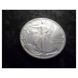 1989 Silver Eagle 1 Oz Fine Silver From UNC Roll