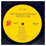 The Rolling Stones Tattoo You LP - 1981 Vinyl Record