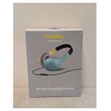 NEW HEYDAY ARTIST SERIES WIRED HEADPHONES TEAL & YELLOW