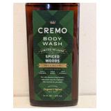 (2) NEW CREMO SPICED WOODS BODY WASH