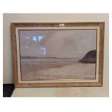 NEW COASTAL BEACH WALL ART FRAMED