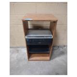 stereo stand, DVD player, cd player