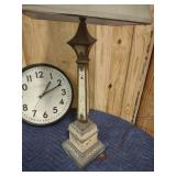 clock and lamp
