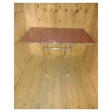 vintage drop leaf metal table