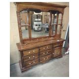7 drawer dresser with cabinet