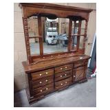 7 drawer dresser with cabinet