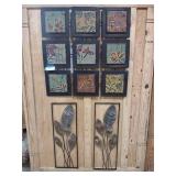 metal wall decorations.