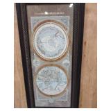 2 globe prints