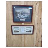 2 religious  light house prints