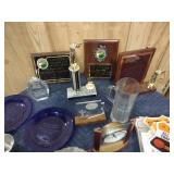 box of trophies Minnesota trap shooting